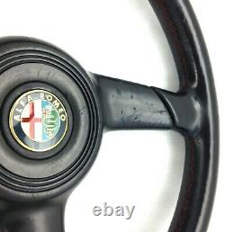 True Nardi Personal 360mm Black Leather Steering Wheel Alfa Romeo. 8a