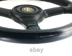 True Nardi Personal 360mm Black Leather Steering Wheel Alfa Romeo. 8a