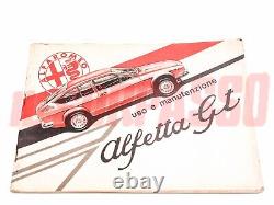 User manual and maintenance guide Alfa Romeo Alfetta Gt Printed May 74 Original