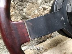 Vintage Alfa Romeo Steering Wheel (VG IAO) Wood Horn GTV6 Giulietta Giulia GT Alfetta