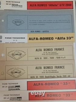 71 Fiche Technique Revue Manuel Alfa Roméo Alfetta Alfasud 33 75 2000 Giulietta