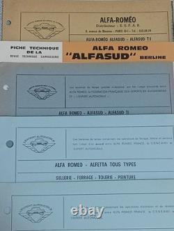 71 Fiche Technique Revue Manuel Alfa Roméo Alfetta Alfasud 33 75 2000 Giulietta