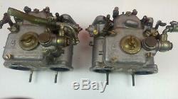 Alfa Romeo Alfetta 1.6 Paire Carburateurs Weber 40 Dcde 80-81 Usés