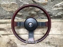 Ancien Volant Alfa Roméo (VG IAO) Bois Klaxon GTV6 Giulietta Giulia GT Alfetta