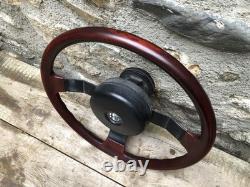 Ancien Volant Alfa Roméo (VG IAO) Bois Klaxon GTV6 Giulietta Giulia GT Alfetta