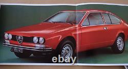 Brochure ALFA ROMEO ALFETTA GT Presse Dossier Photo Foto Prospekt Sales