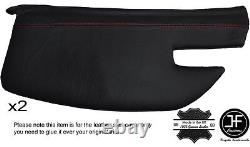 Couture Rouge 2X un Poste Tige Bordure Cuir Housses Pour Alfa Romeo Alfetta Gtv
