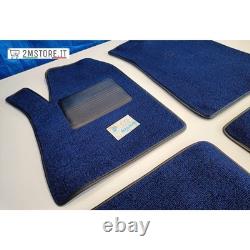 Jeu Tapis Tappettini Velours Bleu Original Paolini Alfa Romeo Alfetta 2.0