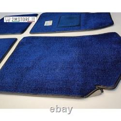 Jeu Tapis Tappettini Velours Bleu Original Paolini Alfa Romeo Alfetta 2.0