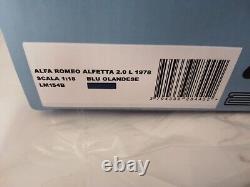 Laudoracing Alfa Romeo Alfetta 2.0 Bleu Hollandais 1978 1/18 LM154B