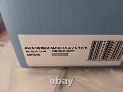 Laudoracing Alfa Romeo Alfetta 2.0 Gris Metal. 1978 1/18 LM154C