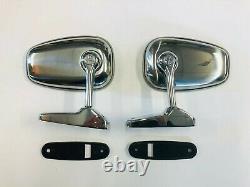 Miroir Rétroviseur Externe Dx-Sx Alfa Romeo Alfetta Gt GTV Chrome Nouveaux
