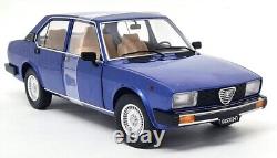 Mitica 1/18 Alfa Romeo Alfetta Berlina 2000L 1978 Blue Met Diecast Model Car