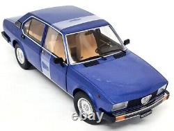 Mitica 1/18 Alfa Romeo Alfetta Berlina 2000L 1978 Blue Met Diecast Model Car