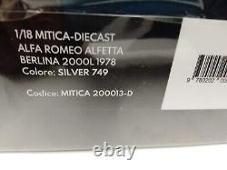 Mitica Alfa Romeo Alfetta 2000 L Argent 749 1978 1/18 200013-D