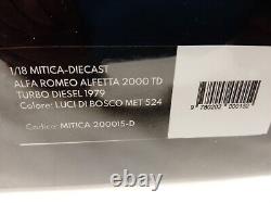 Mitica Alfa Romeo Alfetta 2000 Td Lumières De Bosco Met 524 1979 1/18 200015-D