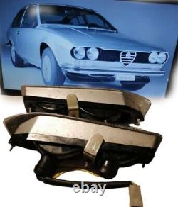Paire Feux Arrières Avant Dx SX Blanc Alfa Romeo Alfetta Gt Gtv Carello
