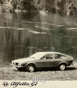 Rare Dossier De Presse USA 1977 ALFA ROMEO ALFETTA GT SPIDER VELOCE Press Kit