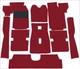 Tapis Komplettaustattung Pour Alfa Romeo Alfetta Gt Gtv Dklrot 1974-80 11tl