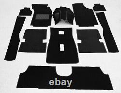 Tapis Komplettaustattung pour Alfa Romeo Alfetta Gt Noir 1974-80 Velours