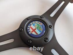 Volant compatible avec Alfa Romeo Bois Noir + Pommeau de vitesse Alfetta